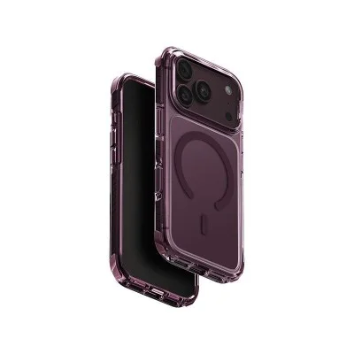 Uniq Hybrid Combat MagSafe Case for iPhone 18 Pro - Deep Burgundy